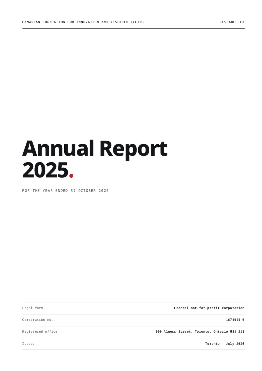 CFIR 2025 annual report